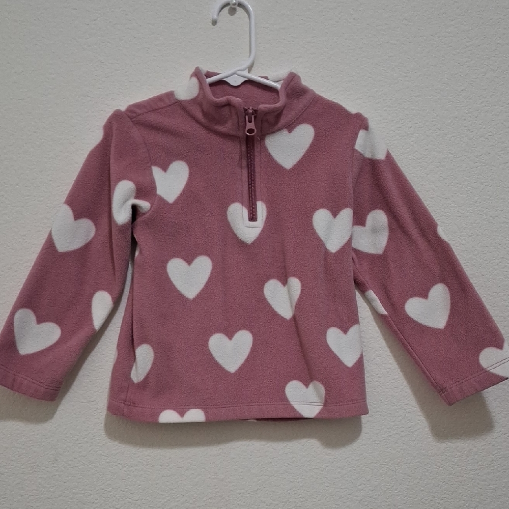 The Children's Place Pink Heart Sweater